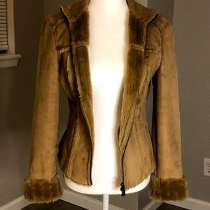 Fur-lined Calvin Klein Suede Jacket
